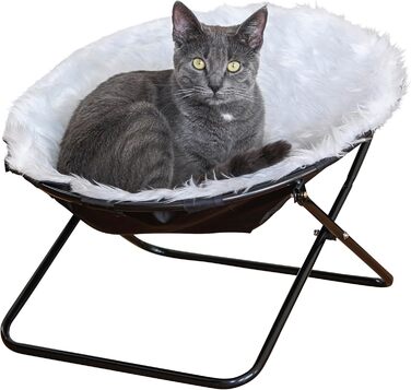 Ліжко для котів Kerbl Sharon, 40см, Ø50см, з металевим каркасом, складне, поліестер