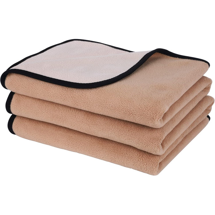 Водонепроникний коврик для собак PETTOM 152x127см, м'який коврик для великих і маленьких собак, захисний коврик для дивану, ліжка, автокрісла, меблів - 30°C, (L, Коричневий верблюд)