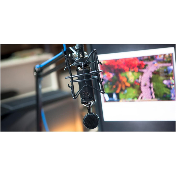 Мікрофон Blue Blackout Spark SL XLR з підставкою, конденсаторний, для запису, стрімінгу, подкастів, YouTube - чорний