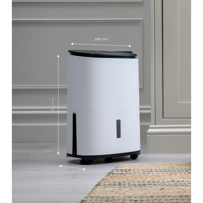 Зволожувач повітря MeacoDry Arete One 6L з очищувачем повітря | Компактний, тихий (32 дБ), для спальні, невеликих приміщень та квартир | Фільтр HEPA H13 | 1,8L резервуар | AreteOne-6L