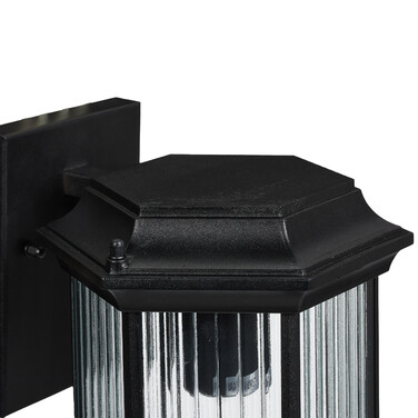 Relaxdays Hexagonal Outdoor Wall Lamp