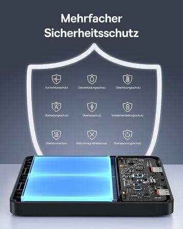 Power Bank Baseus 20000mAh 100W PD: Швидка зарядка для ноутбуків, MacBook, iPad, iPhone, Samsung та інших пристроїв (Чорний)