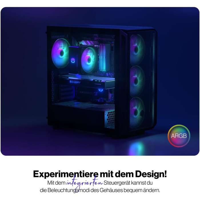 Корпус для ПК ENDORFY Arx 700 ARGB, ATX, загартоване скло, підсвітка ARGB
