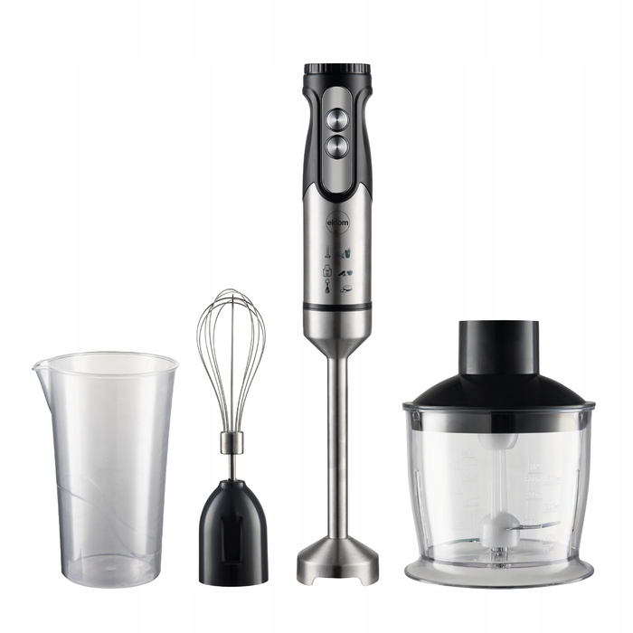 Мультифункціональний занурювальний блендер-подрібнювач Eldom BL250, потужний, 800 Вт, набір