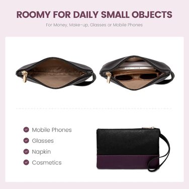 LOVEVOOK Сумка для ноутбука 15.6 дюймів, жіноча, велика, шкіряна, для роботи, навчання, офіційна, універсальна, на плечі, тоут, шкіряна сумка LOVEVOOK Violett-schwarz