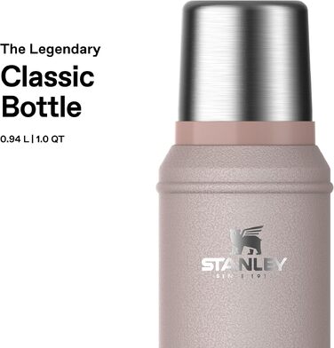 Термос STANLEY 1913 Classic Legendary 1л, герметичний, сталевий (колір: рожевий кварц)