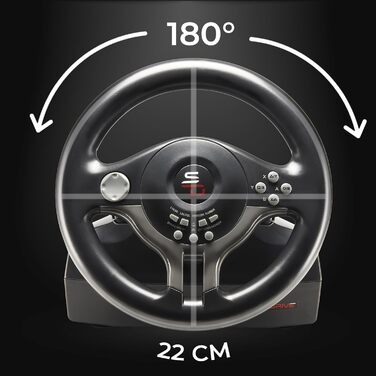 Руль SUBSONIC-Superdrive SV250 з педалями та перемикачами передач для Switch, PS4, Xbox Series X/One
