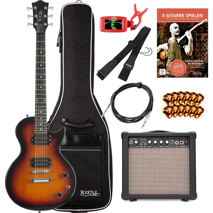 Rocktile L-100 SB Стартовий набір електрогітари Sunburst, Rocktile