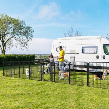 Вольєр для собак Yaheetech 8-секційний, 80 см, для квартири та саду, збірка без інструментів