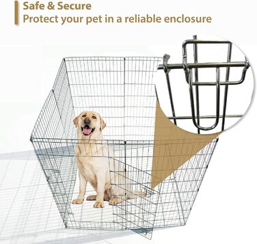 Клітка-манеж для цуценят та кроликів Ellie-Bo Easy-Up, 8-секційний, 91 см