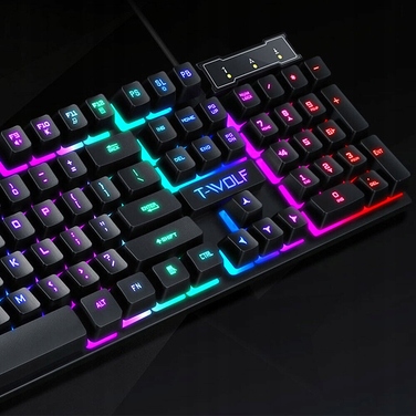 Дротова гібридна клавіатура T-Wolf Bella-J-1743 Arabic (QWERTY)