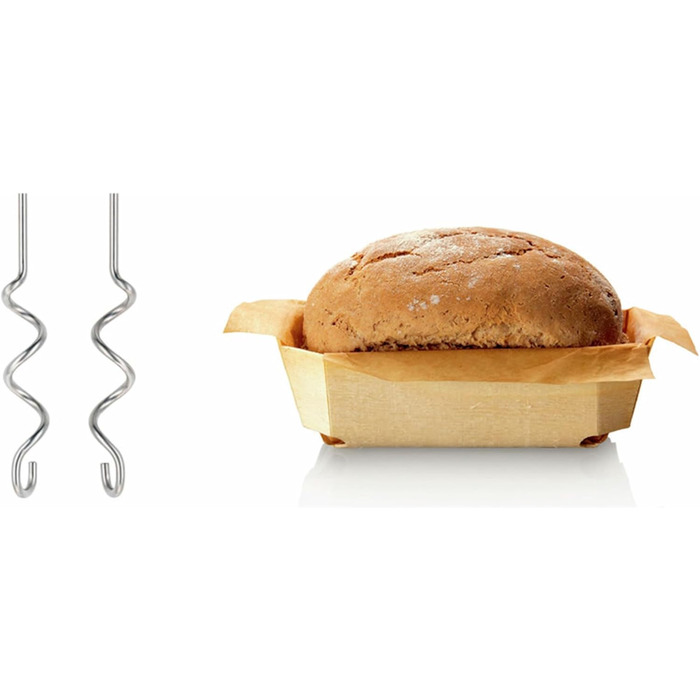 Міксер Bosch CleverMixx MFQ2210D: 2 вінчики, 2 гаки, нержавіюча сталь, 375W, 4 швидкості, білий/блакитний