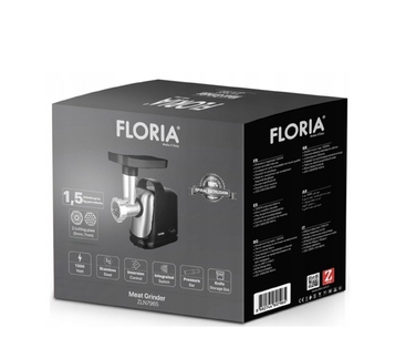 М'ясорубка Floria 2025/10, чорна, 1300 Вт
