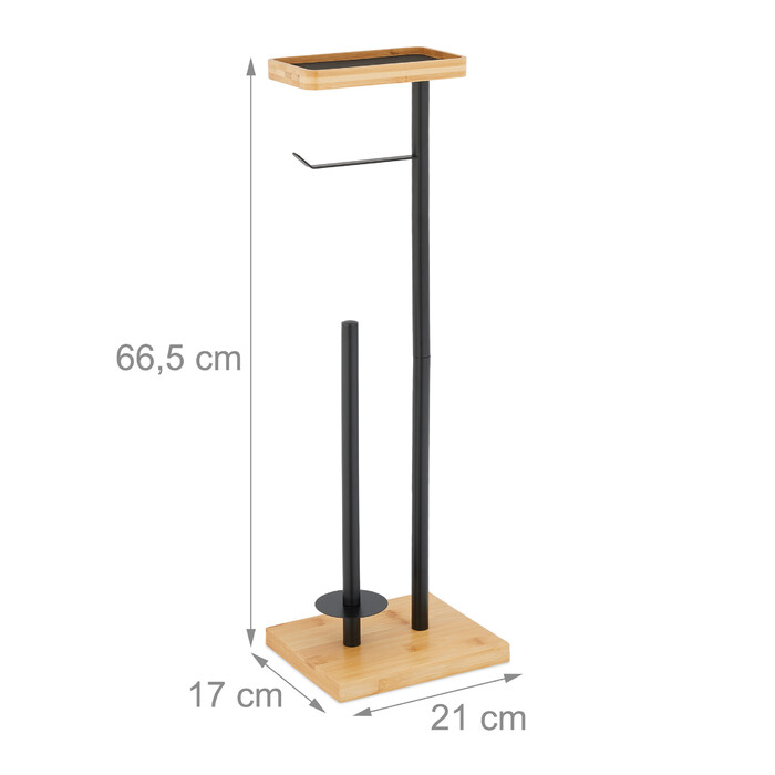 Relaxdays Toilet Paper Holder with Shelf