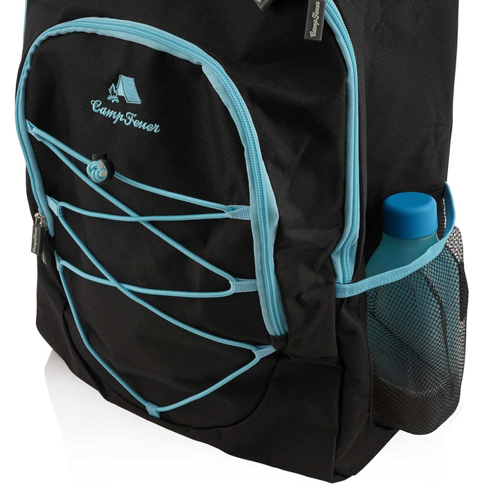 Ізотермічний рюкзак CampFeuer 30 літрів: легкий, водонепроникний, для пікніків, кемпінгу, пляжу та відпочинку на природі (чорний)