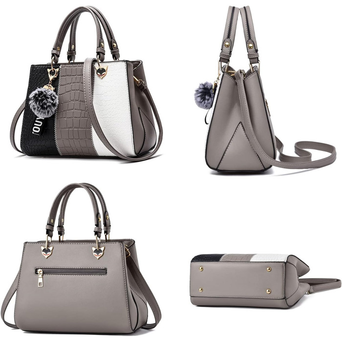 Сумка жіноча Welle через плече месенджер елегантна сіра для жінок