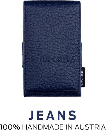FLAPCASE No. 1 • Jeans • Designer cigarette case, handcrafted in Austria, vegan leather cigarette box for 19, 20, 21 regular King-Size cigarette packs