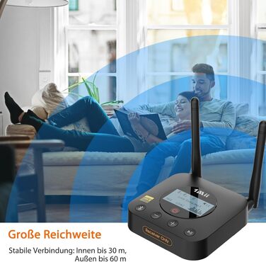 Bluetooth-ресивер 1Mii B06Pro+ для стереосистем з підтримкою LDAC та aptX HD, чорний