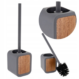 Підлоговий унітазний йоржик у контейнері, графітовий