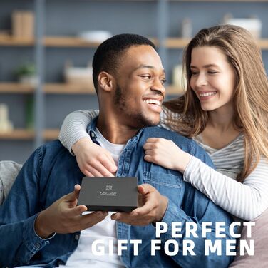 Чоловічий гаманець Zitahli Sport-Fan з RFID-захистом, 10-12 карт, з кліпсою для грошей та віконцем для ID, тонкий, міститься в A-carbon, чорний та помаранчевий