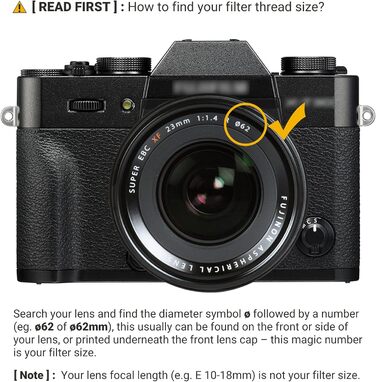 Графільтр PROfezzion Variable ND Filter (ND2-ND2000) 62mm - нейтральний фільтр для об'єктивів Sigma, Nikon, Fujifilm