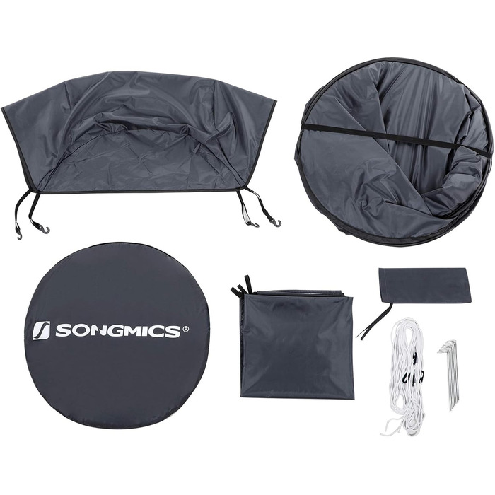 SONGMICS Pop-Up Privacy Tent - Outdoor Shower & Toilet Tent for Camping, Fishing, Beach - Portable Changing Room with Carry Bag