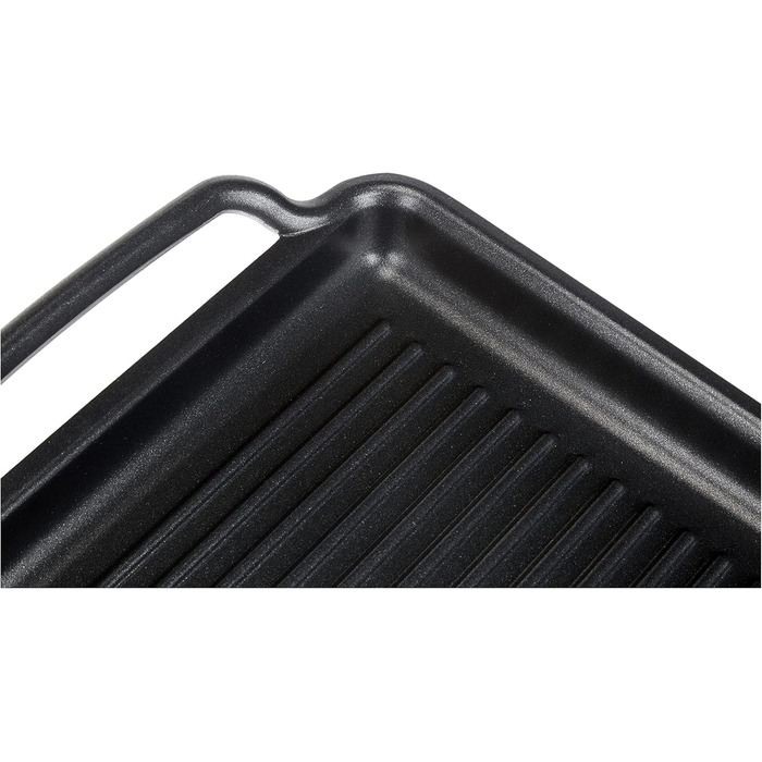 Гриль-плита BRA Solid з тефлоновим покриттям 40x28 см, чорна