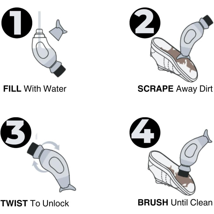 Boot Buddy Shoe and Boot Cleaner Brush: Scrub Clean Walking & Hiking Shoes, Golf Shoes, Soccer Shoes, Rubber Boots & General Outdoor Shoes and Equipment in Minutes, Comes with Towel