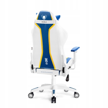 Ігрове крісло Diablo Chairs X-One 2.0, екошкіра, біле