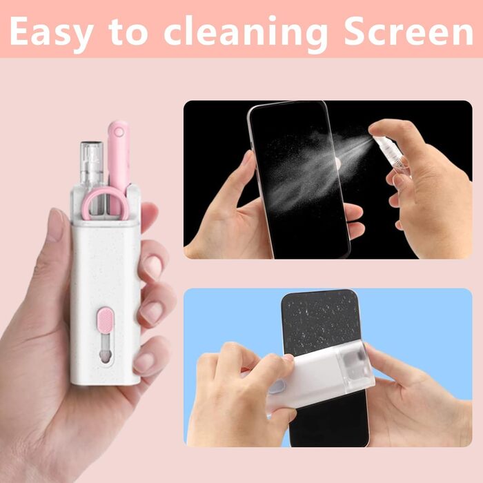 Набір для чищення клавіатури та гаджетів 7 в 1: клавіатура, екран, камера, ноутбук, телефон