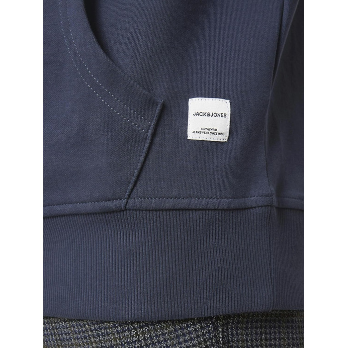Чоловічий худі Jack & Jones JJ Basic Noos темно-синього кольору, розмір M