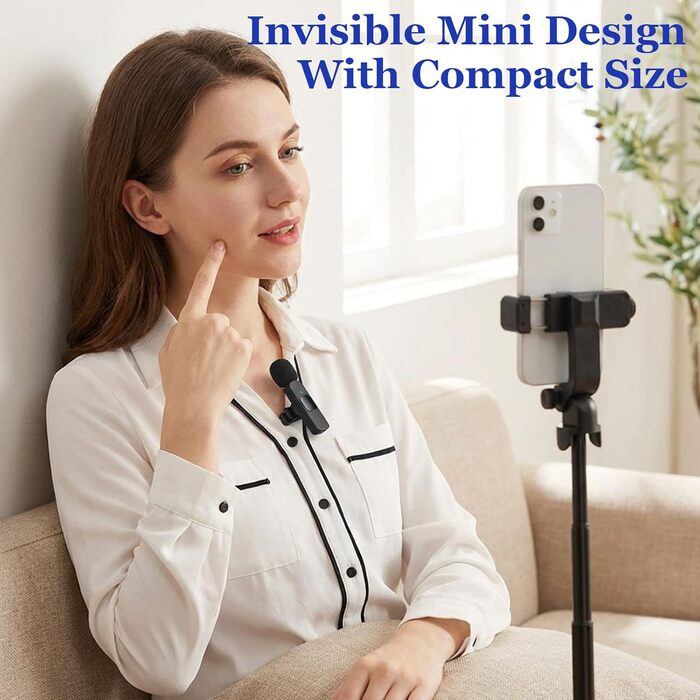 Бездротові петличні мікрофони Veloray 2 шт. для Android, USB-C, для смартфона, подкастів, соціальних мереж