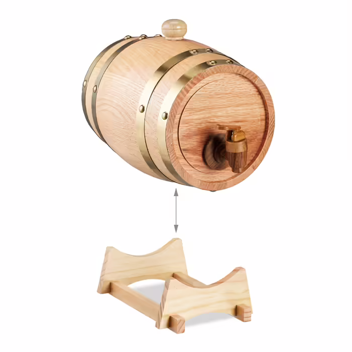 Relaxdays Schnapsfass made of oak wood