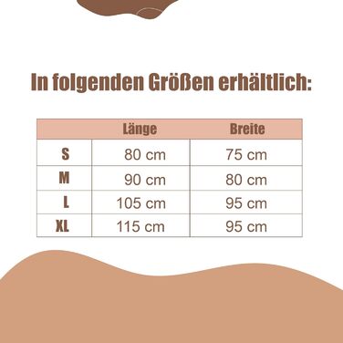 Софа-ліжко для собак Pfoten&nasen® Beige, M (90x80 см) - водонепроникна, миється, для великих, середніх та маленьких собак