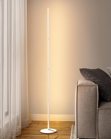 LED торшер Edishine з димуванням, тепле світло 3000K, регульована висота 146 см, для вітальні, спальні, офісу, з функцією пам'яті