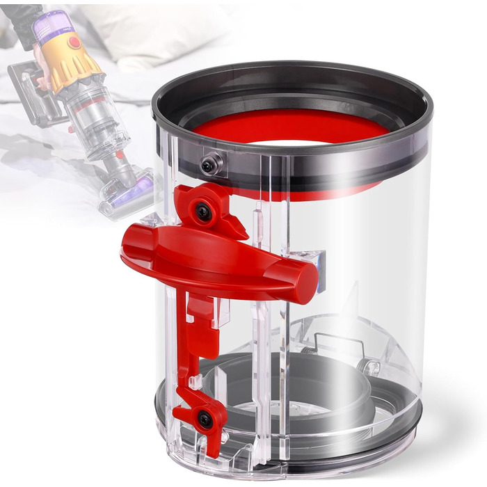 Контейнер для пилу сумісний з пилососом Dyson V12 Detect Slim/V10 Digital Slim, замінна частина, артикул 965272-01