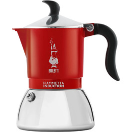 Кавомашина Bialetti Fiammetta Induktion, 4 чашки, червона, для всіх типів плит