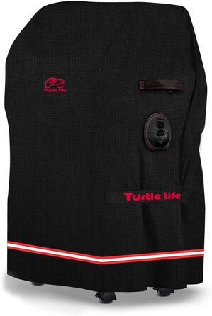 Чохол для гриля BBQ Turtle Life, 32 дюйми, водонепроникний, для газових грилів Weber, Char-Broil, захист від вигоряння, чорний