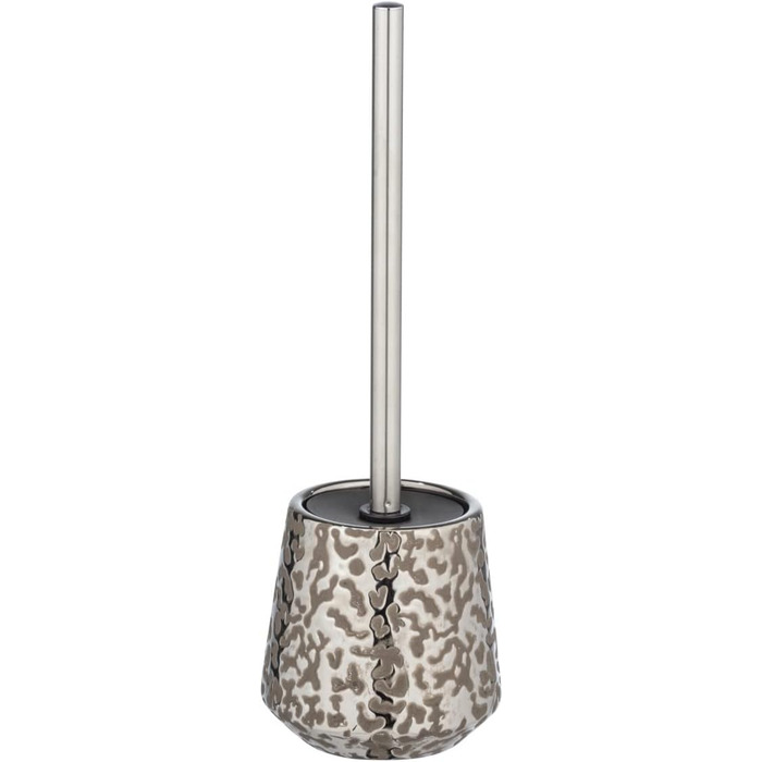 Набір для ванної кімнати WENKO Burgos з кераміки, сіро-коричневий/платиновий, з тримачем для щітки