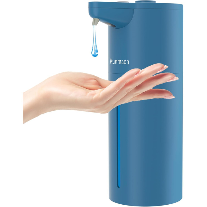 Автоматичний дозатор мила, електричний, для кухні та ванної кімнати, чорний (небесно-блакитний)