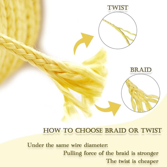9KM DWLIFE Kite String Professional Kevlar Braided Rope (152~305m) High Strength (18~181kg) Fishing Aid Line Camping Hiking Survival Rope Outdoor