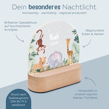 Personalized Night Light for Babies - Custom Nightstand Lamp for Kids - Personalized Gifts for Children - Baby Gift - New Baby Gift