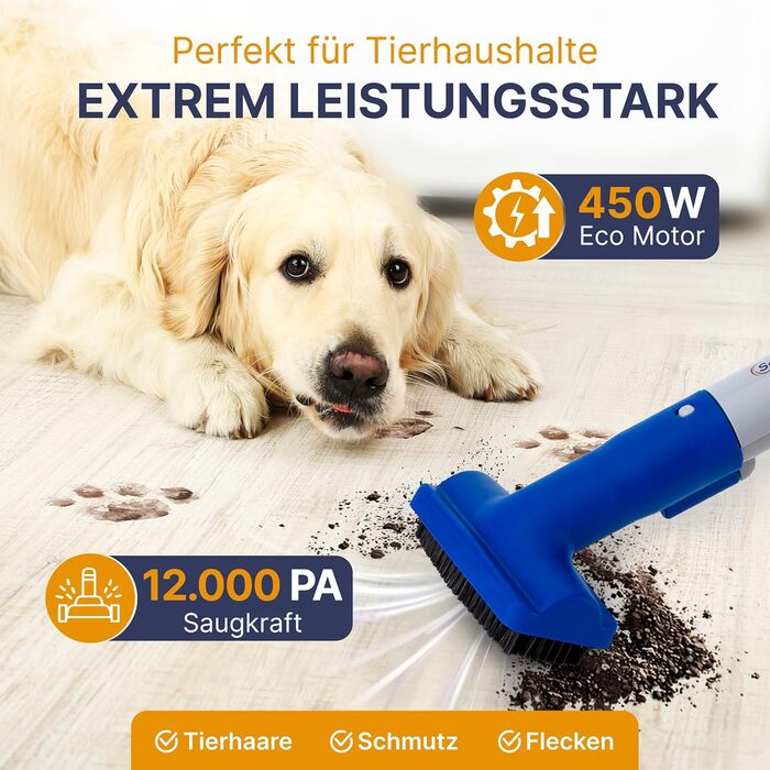 Многофункціональний пилосос MultiCleaner WS450 5-в-1 для килимів, меблів, авто та тварин. Потужний 450W, з аксесуарами та самоочищенням