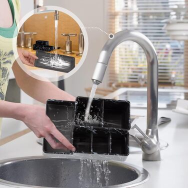 Тримач для зубних щіток з підсвічуванням, електричної зубної щітки, знімний, для зберігання зубної пасти та бритви, легко миється, білий (чорний)