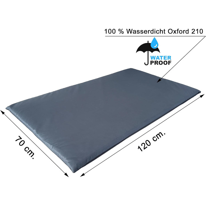 Водонепроникний килимок для собак Outdoor, ковдра для собак, миється, килимок-ліжко для собак, подушка для собак для подорожей, кемпінгу, Outdoor, Графіт, Модель 1