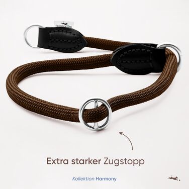 Нашийник Freudentier Zugstopp для собак: Ретривер, малий, середній, великий (лісовий зелений, L, коричневий)