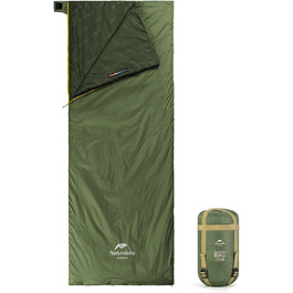 Спальний мішок Naturehike Ultraleicht: ультралегкий, 3-сезонний, 190x75/205x85 см, 680/760 г, для походів, кемпінгу, рюкзаків, 15°C, зелений XL
