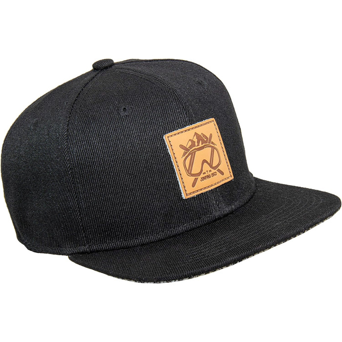 Кепка бейсболка Jumping Bird • Унісекс • Знімний козирок • Регульована • Чорна