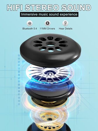 Маска для сну з навушниками Bluetooth V5.4, 3D маска для сну, дихаюча, для жінок та чоловіків, з мікрофоном, бавовняна, для подорожей, сну, йоги, медитації (чорна)