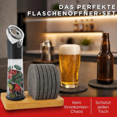 Відкривач для вина Wortek: професійний відкривач пляшок з тримачем для корок – ідеальний подарунок для поціновувачів вина